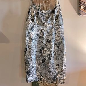 Blue floral mini dress